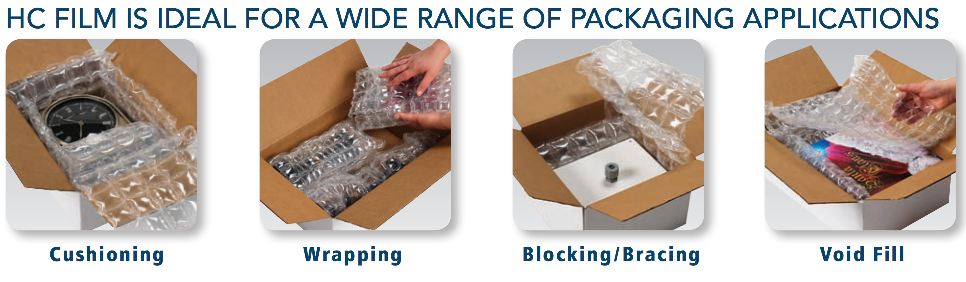 inflatable packaging system applications - HC Renew - IPS Packaging